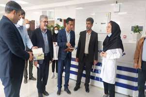 بازدید مشاورمعاونت بهداشتی دانشگاه علوم پزشکی شیراز از مرکز خدمات جامع سلامت روستایی حضرت علی‌اصغر(ع) ترمان 