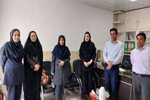 بازدید و تقدیر مسئولان حوزه سلامت از واحد منابع انسانی شبکه بهداشت و‌درمان لامرد 