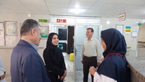 بازدید سرپرست شبکه بهداشت و درمان از بیمارستان بعثت اشکنان