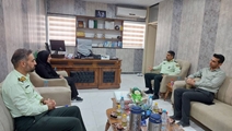 دیدار سرپرست شبکه بهداشت و درمان  با فرماندهی انتظامی شهرستان لامرد
