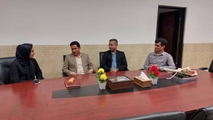 دیداررئیس اداره آموزش وپرورش با سرپرست شبکه بهداشت و درمان لامرد