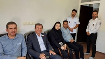 بازدید سرپرست شبکه بهداشت و درمان لامرداز پایگاه اورژانس شهری لامرد